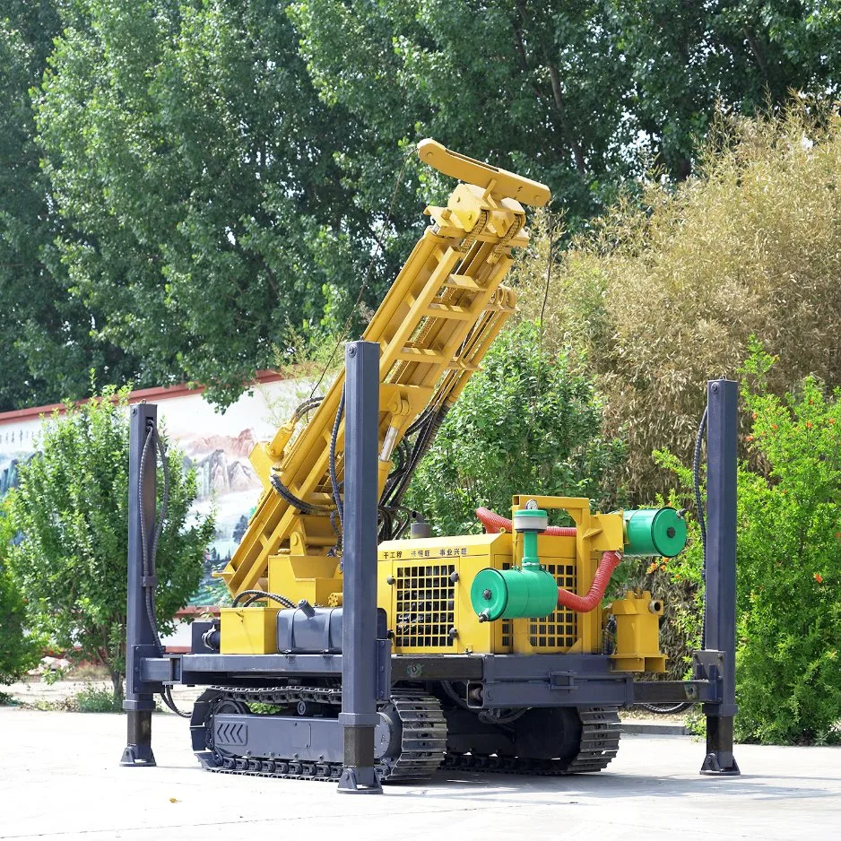 200m Pneumatic Mounted DTH Water Well Drilling Rig Machine