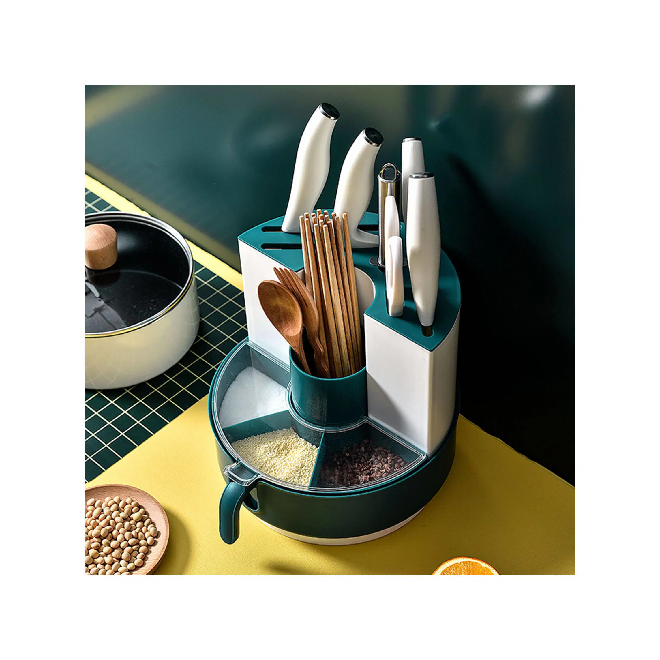 Utensil Storage Kitchen Tools Seasoning Box Chopsticks Rack