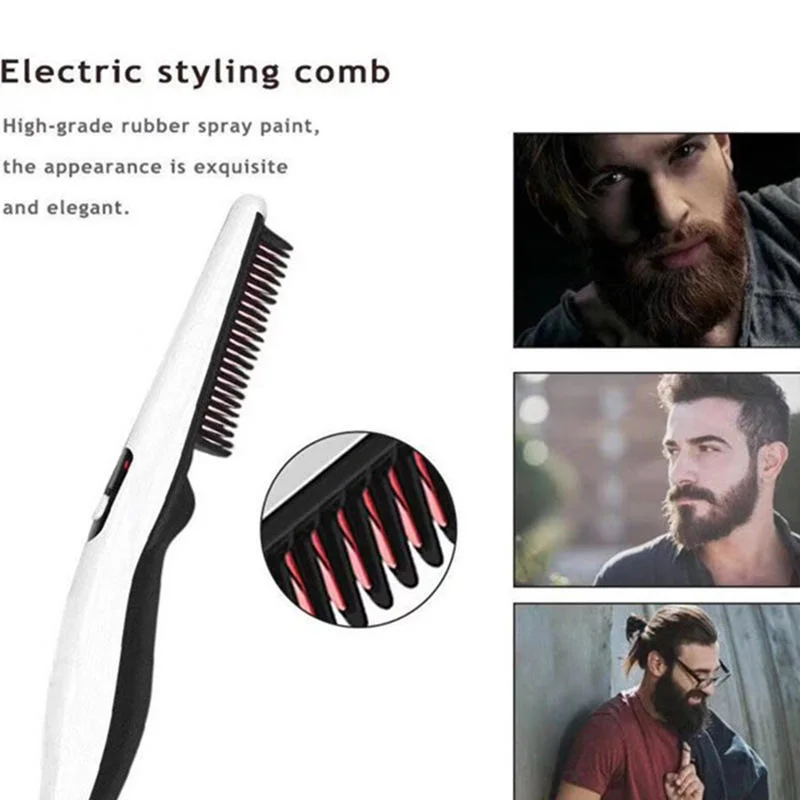 Men&prime; S Electric Multifunctional Hairstyle Comb Electric Heated Styling Comb Personal Care