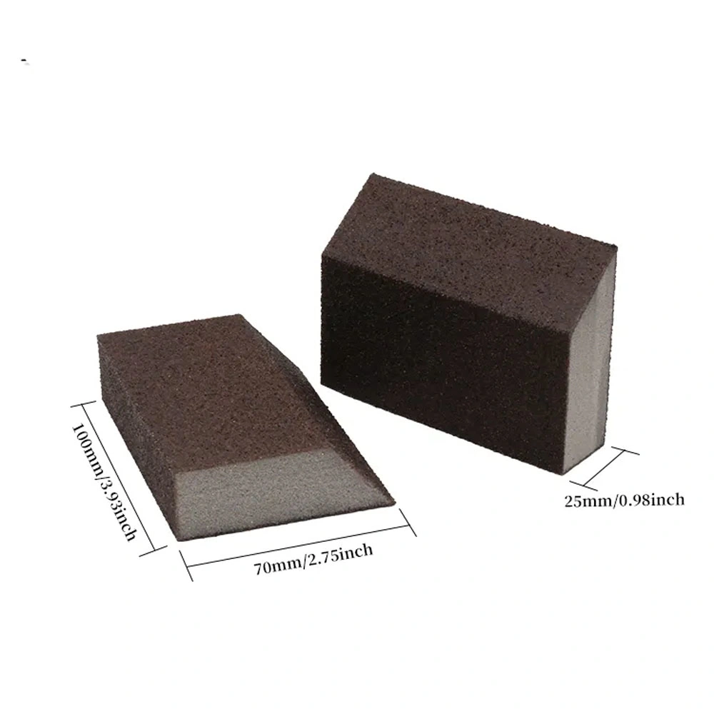 Manufacturer Direct Selling Abrasive High Density Aluminium Oxide Sponge Angled Drywall Sanding Sponge Blocks for Automotive