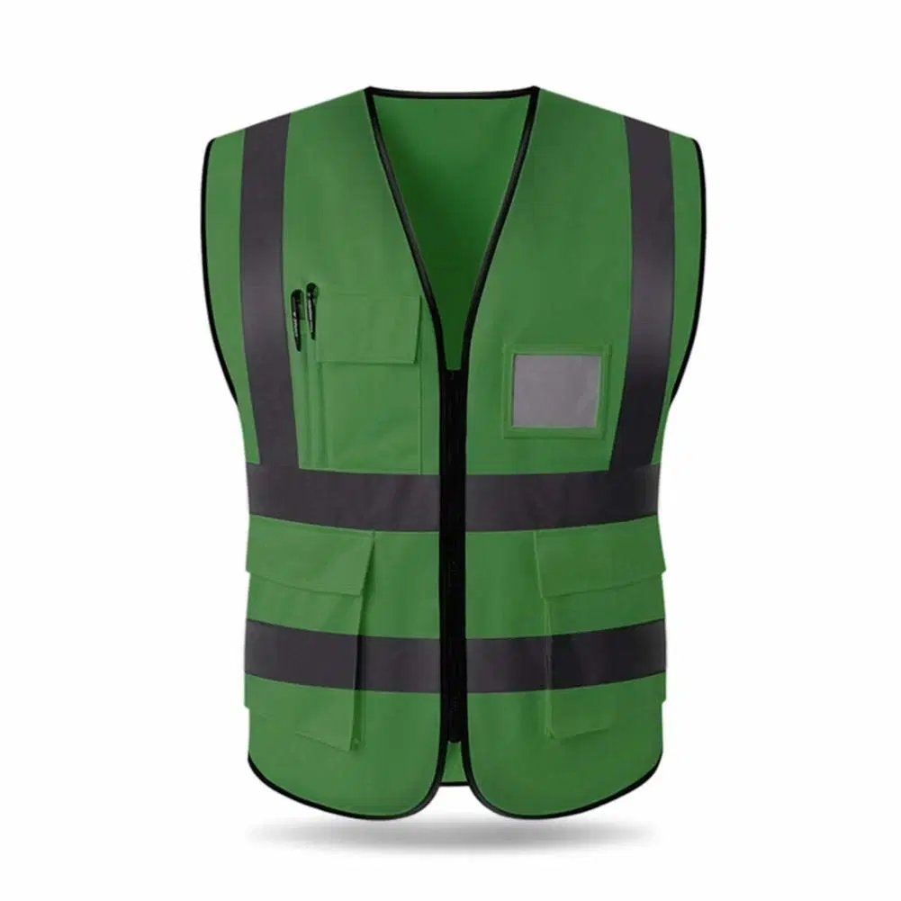 La parte superior de seguridad de poliéster transpirable de ropa de trabajo reflexivo Unisex uniforme para la Seguridad Vial ferroviario