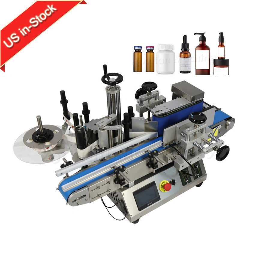 Mt-100 Automatic Round Small Plastic Pet Soft Drink Water Wine Glass Bottle Sticker Labeling Machine Price