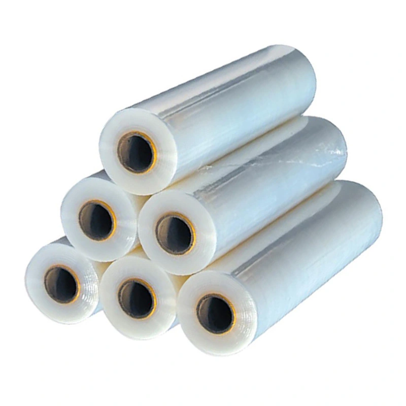 PE Plastic Packaging Transparent Pallet Shrink Wrap Film LLDPE Industrial Hand Stretch Wrap Film Roll Film