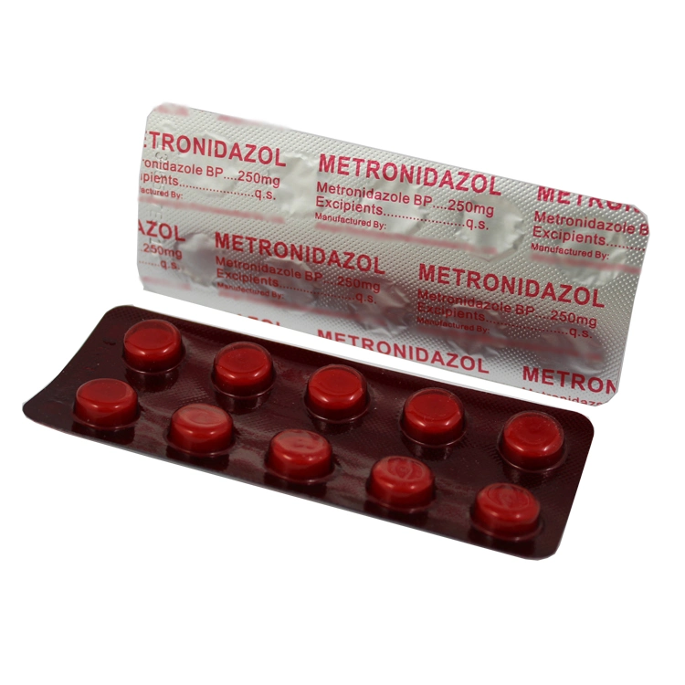 Tabletas de Metronidazol 250mg Bp Medicina Occidental