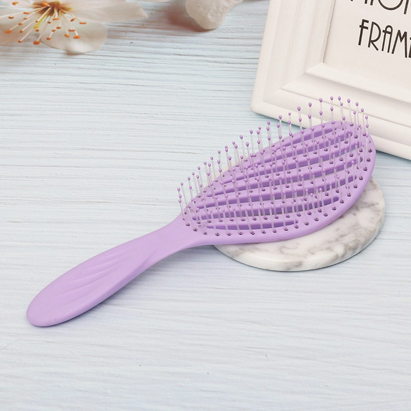 Professional Hair Dryer Vent Brush Detangling Hot Selling for Curly Nylon Bristle Extension Hair Brush for Wet and Dry