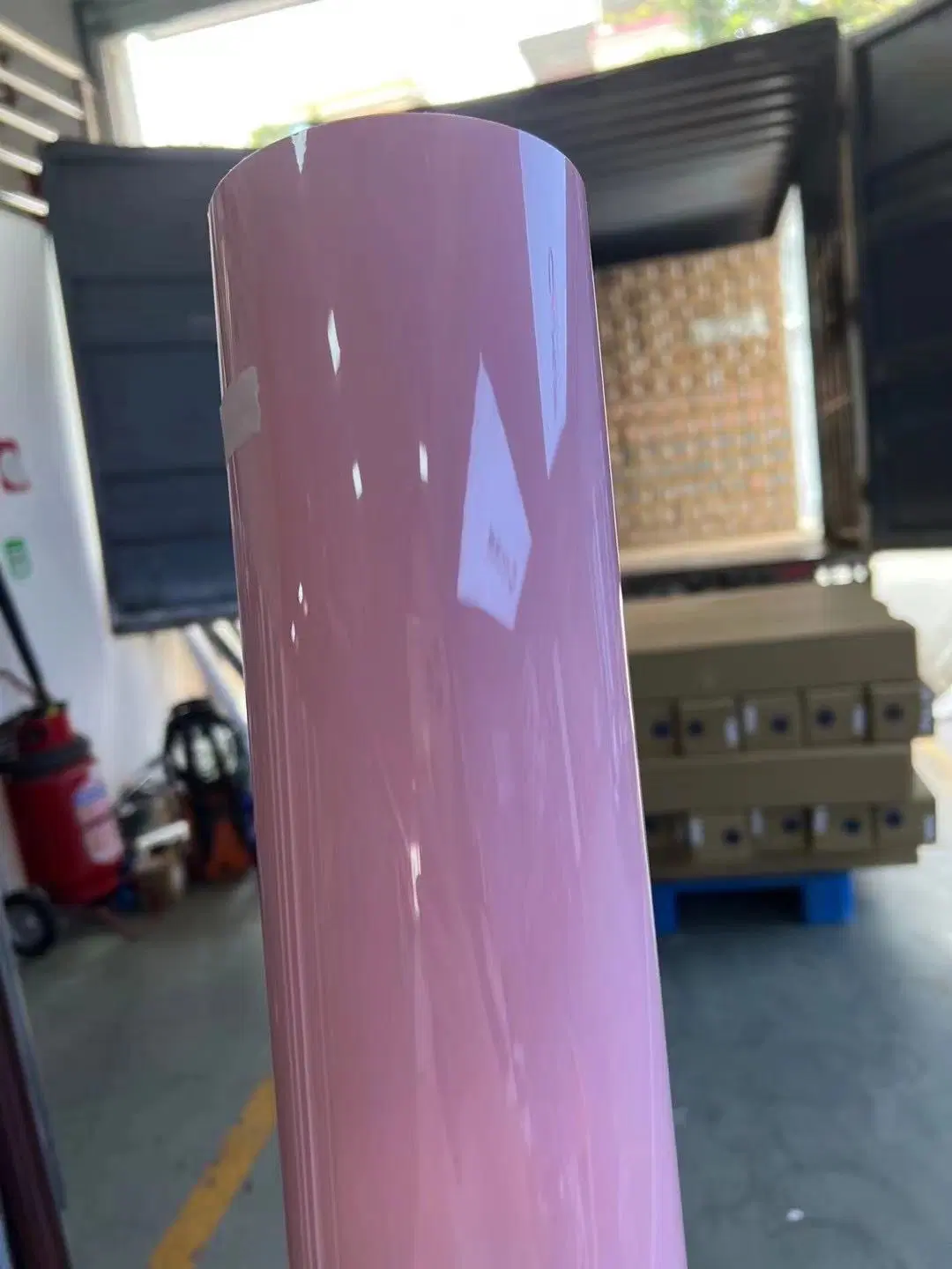 1,52x18m PVC PVC autoadhesivo Car Wrap Film Burbuja de aire libre chica Princesa Rosa