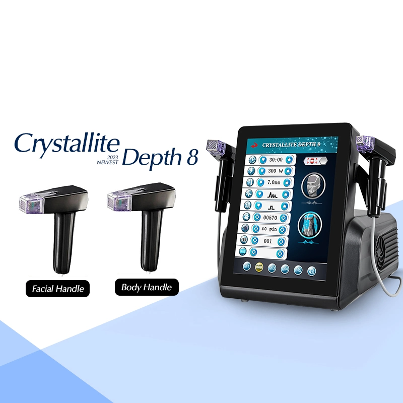 RF Crystallite instrument de beauté Wrinkle Crystallite profondeur 8 peau Beauté Équipement