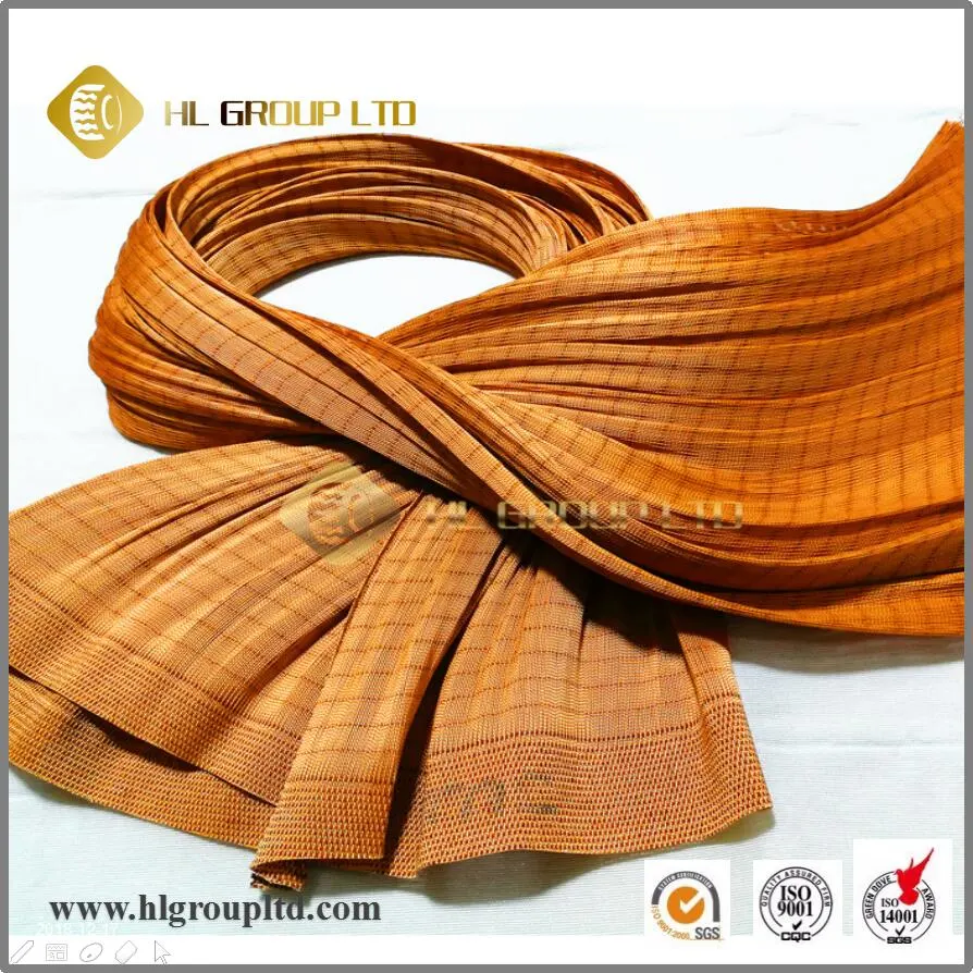 Second Grade Brown 1500d/2 Dipped Polyester Tyre Cord Fabric