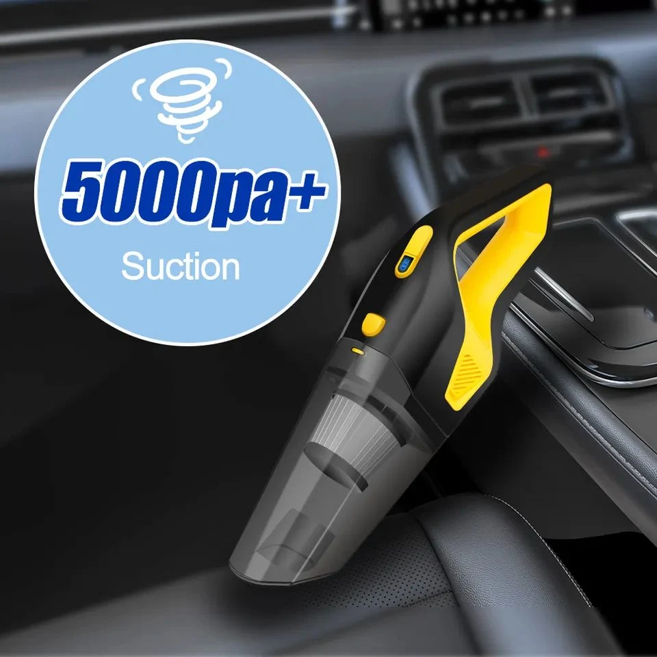 Venta en caliente profesional 12V aspirador de coche con cable eléctrico de mano Limpiador 6500PA portátil personalizado