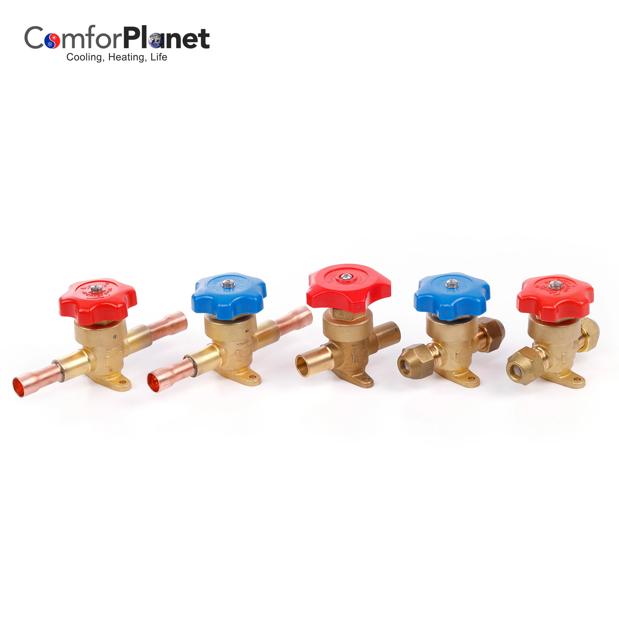 Wholesale/Supplier Factory Price Hand Valve for Refrigerant Air Conditioner System Air Conditioning Valve with Brass Body