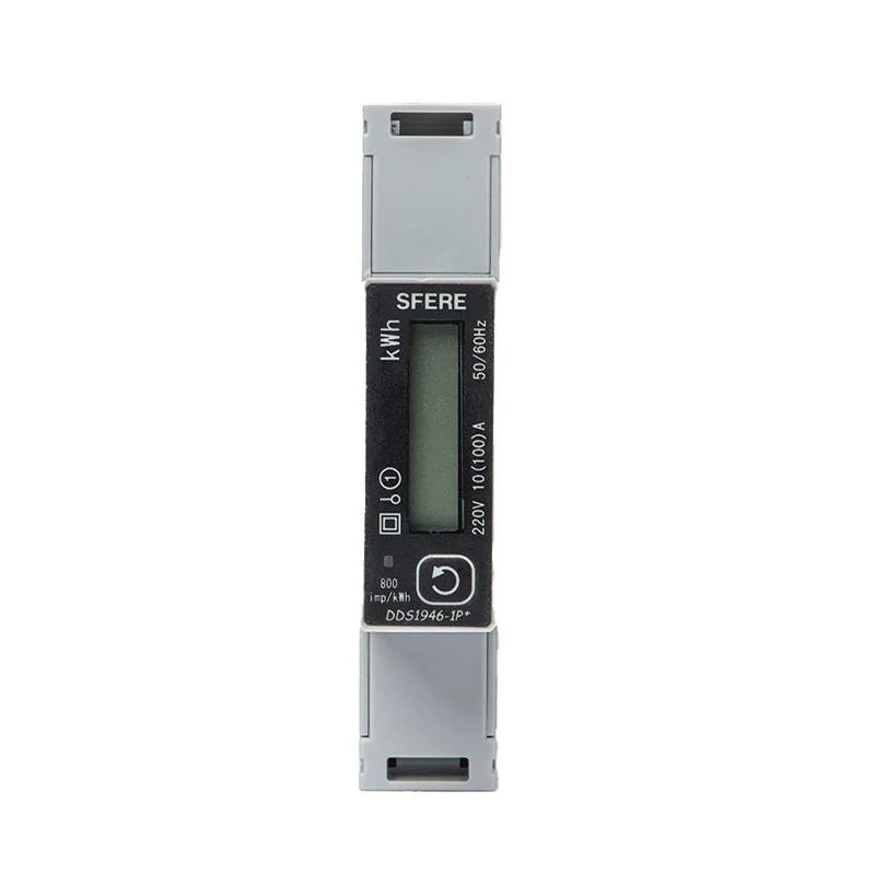 DIN Rail Mounted 5-40A Input Multi-Functional Digital Single Phase Wattmeter Energy Meter