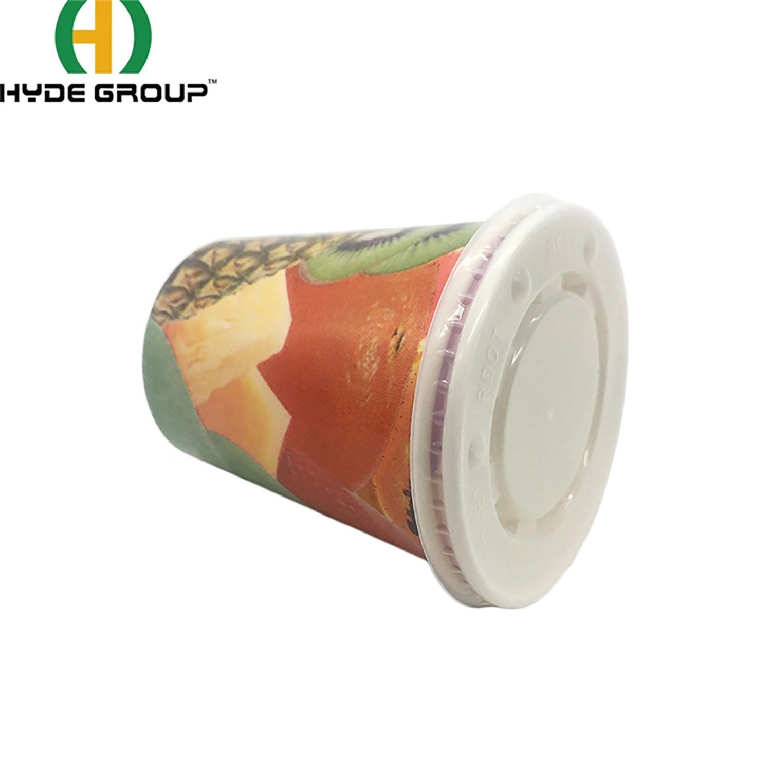 Coloured Double PE Coated Cold Drinks Paper Cups with Plastic Lids