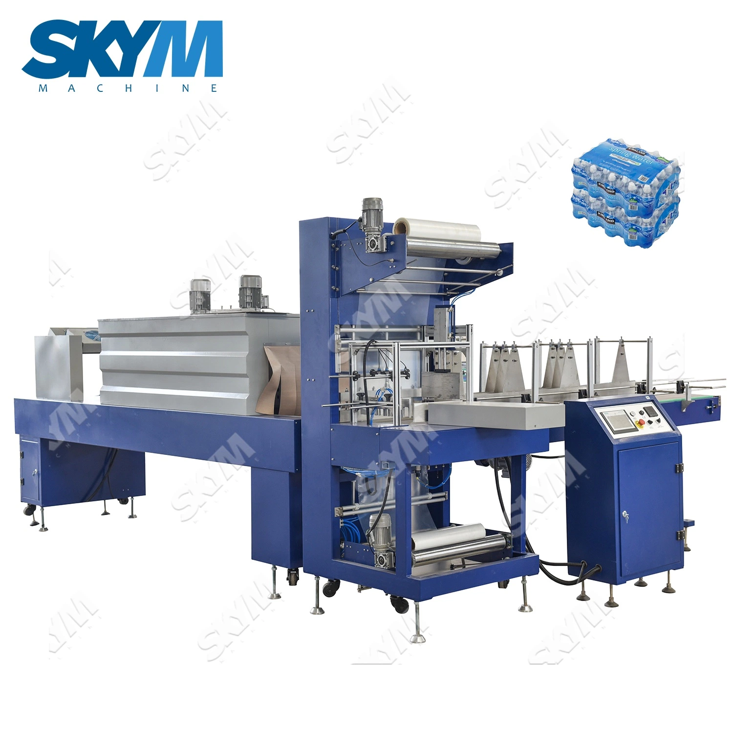 High Speed Automatic Plastic Bottle Shrink Film Packaging Machine