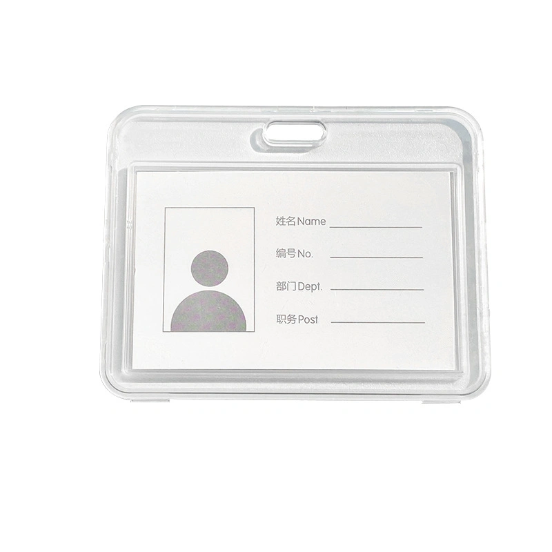 Wholesale/Supplier PP Material Vertical Rigid ID Card Holder and Business Name Badge Holder