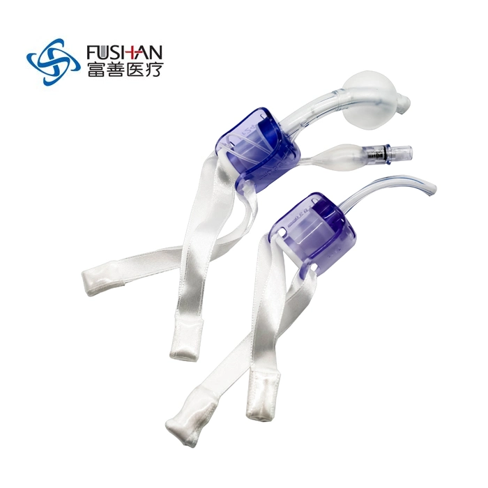 Medical Disposable PVC Tracheostomy (Trach) tubo Cuffed uncuffed Airway Management Tubos traqueales con cánula interior ID 6,0mm