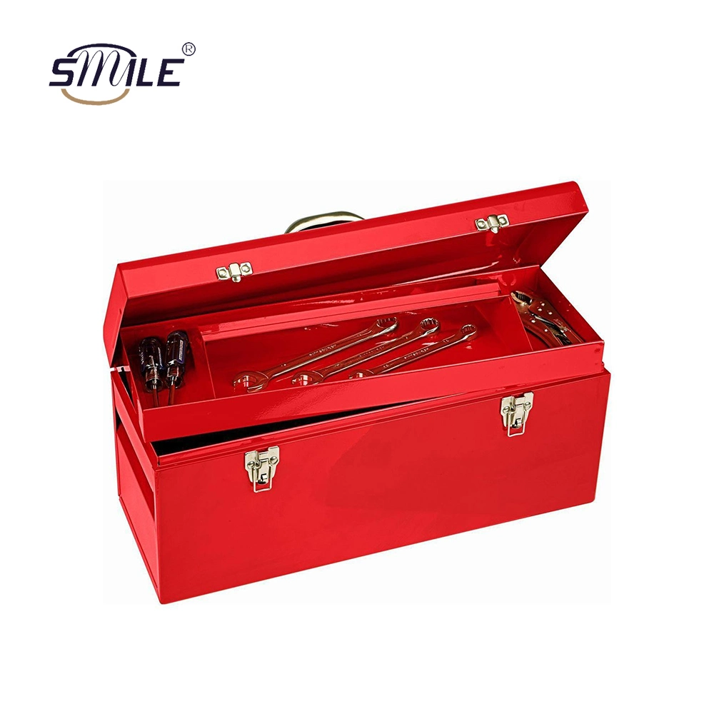 Smile Custom Hochwertige Eisen-Speicher-Tool-Box Stoßfestes Werkzeug Feld