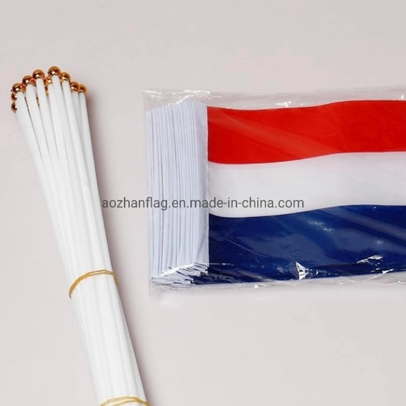 Custom American English Deutsch French Spanish Portuguese Brazilian Argentinian World National Flag Hand Waving Flag Hanging String Flag Desk Decorative Flag