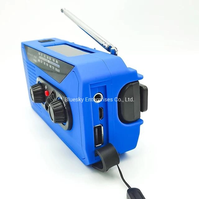 Tw038 Survival Kit Outdoor Emergency Solar Panel Radio LED Light Small Portable Multiband Micro Afm Am Hand Crank Radio