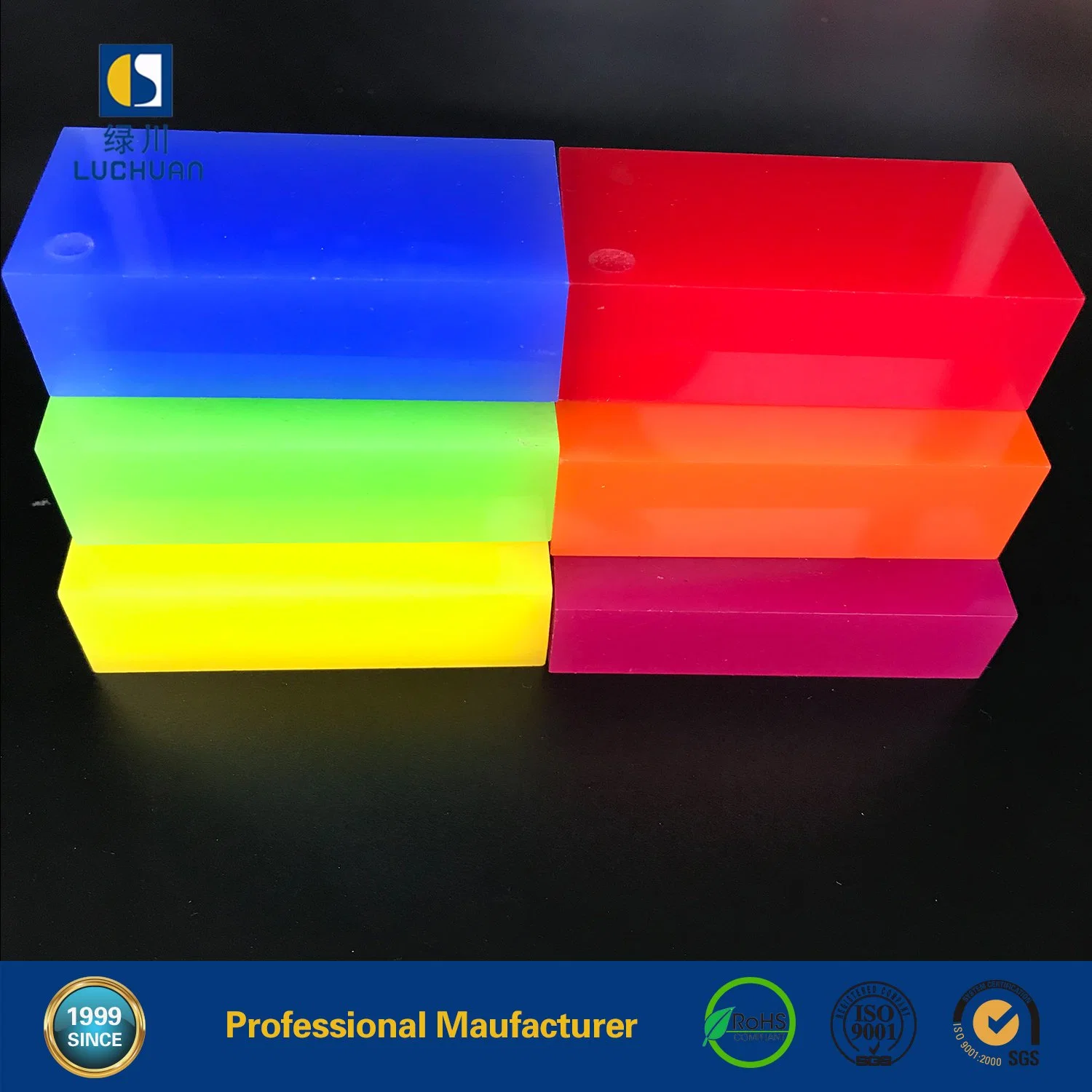 Colorful Display Material Cast Acrylic Sheet 100%Virgin