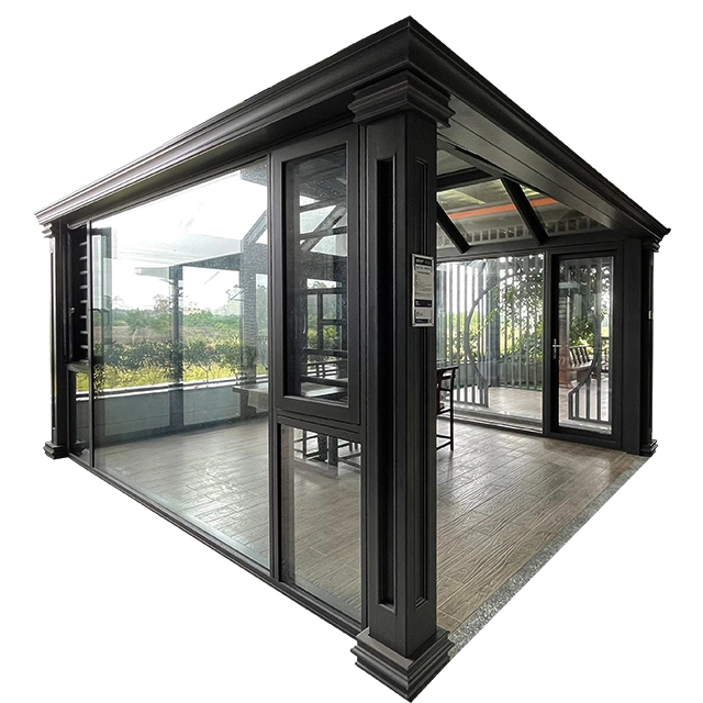 Maison de Verre en aluminium personnalisé de haute qualité de l'hiver Chambre solarium pour jardin, piscine, de la Villa