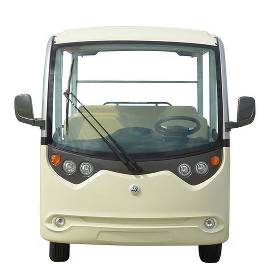 Amusement Park 48V Battery Powered Electric Sightseeing Vehicle Four Wheels Tourist Car Shuttle Mini Bus