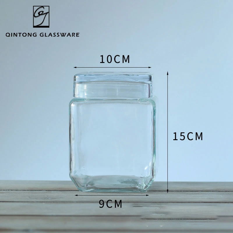 Hot Popular 1000ml 33oz Airtight Food Storage Canister Bottle Glass Storage Jar with Lid for Kitchen