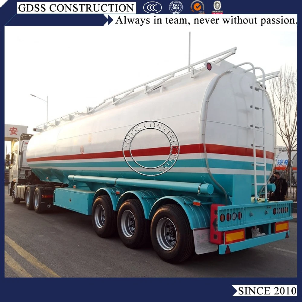 40000L 45000L 50000L Fuel Tanker Semi Trailer 40-50cbm Oil Tanker with 3 BPW/Fuwa Axles