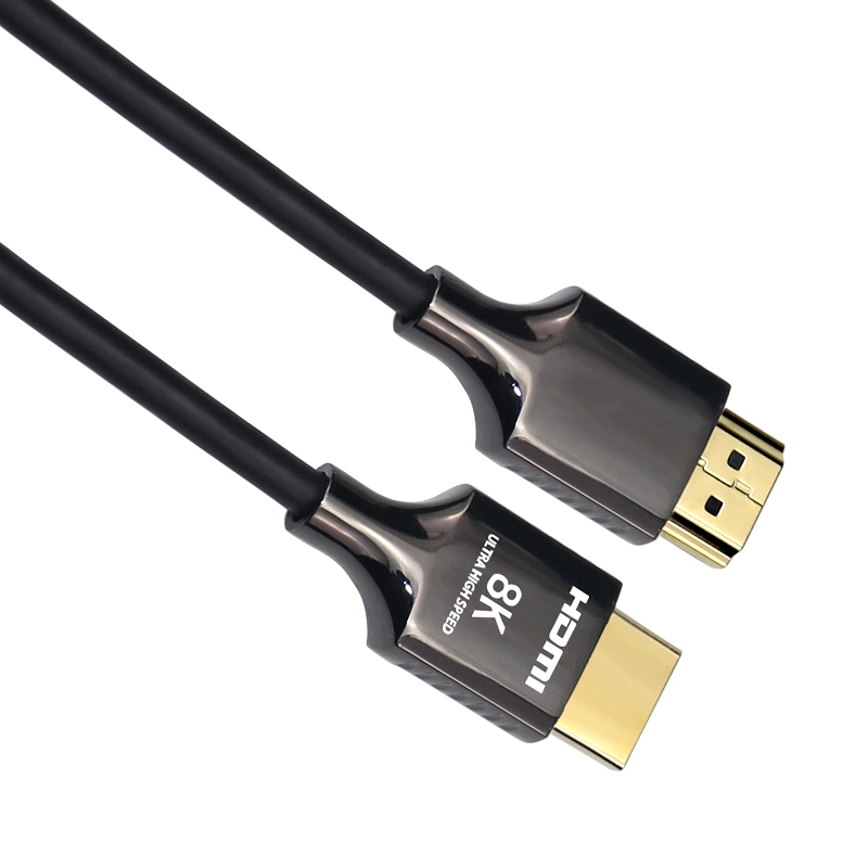 High Speed Vergoldet Zink-Legierung Männlich Zu Männlich Angepasst Geflecht 1m 2m 3m 5m Ultra Slim 8k hdmi-Kabel