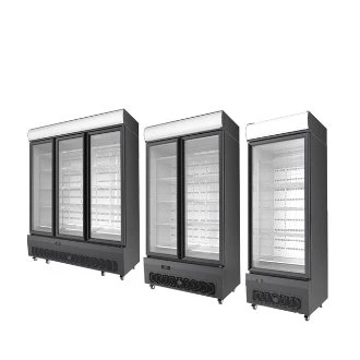 Cassette Refrigeration Unit Beverage Cooler Upright Glass Door Display Chiller