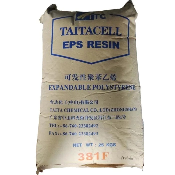 Taitacell 381s 381f EPS ignifuge Granulés mousse matière première expansible EPS polystyrène