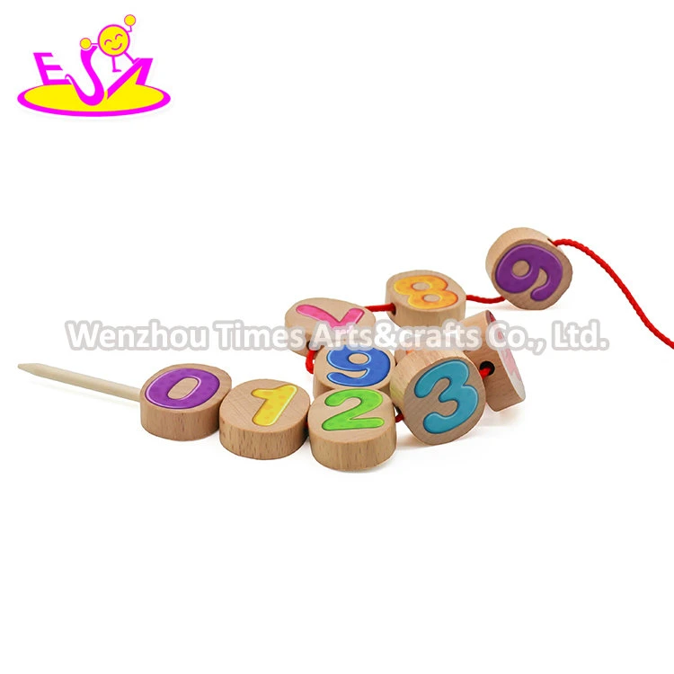 2020 Hot Sale Educational Wooden Stringing Beads for Toddlers W11e158