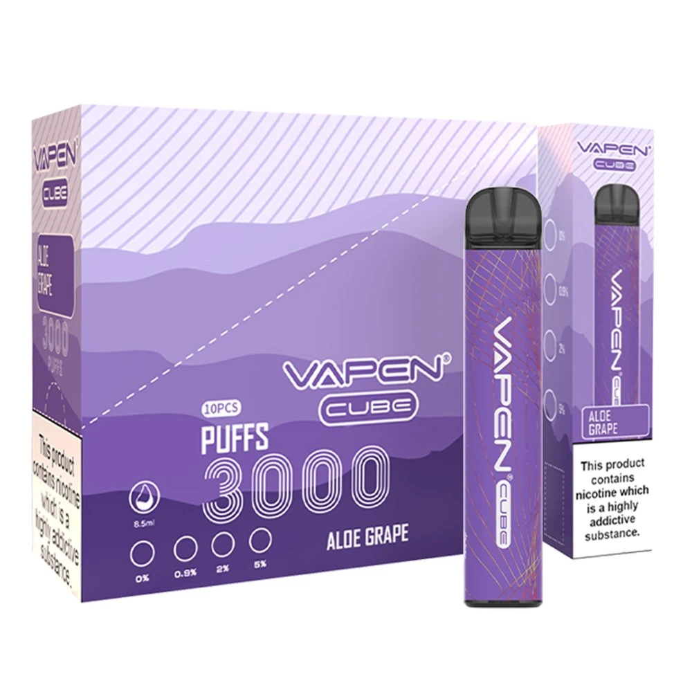 Popular 3000puffs Vapen Cube Disposable Vape Pen with Security Codes E Cigarette