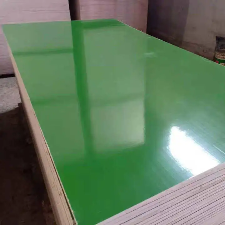 غشاء بلاستيكي PP أخضر يواجه الخشب الرقائقي / خشب الزان / خشب رقائقي بحري