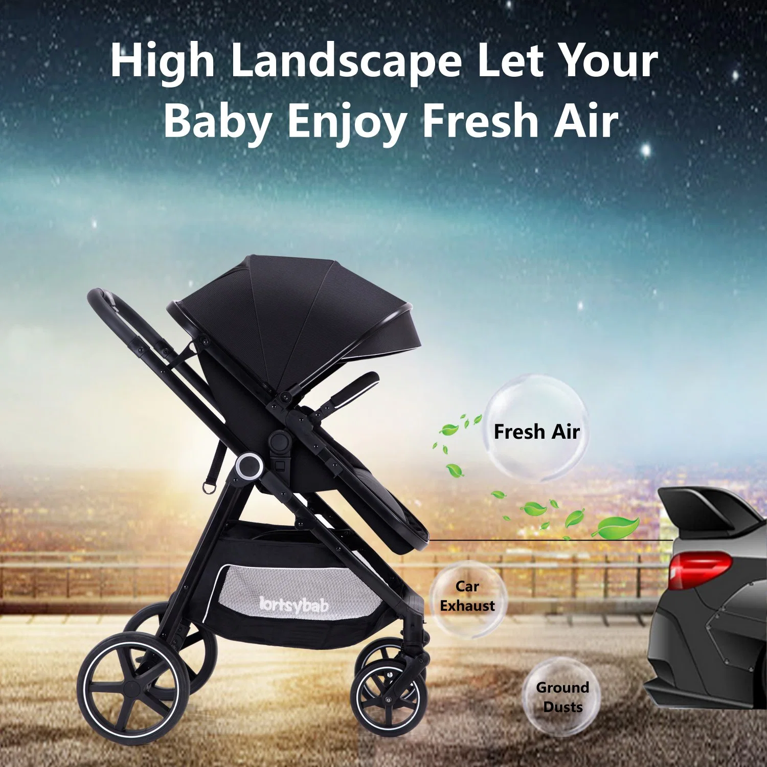 Wholesale/Supplier Intelligent Good Quality Baby Stroller Easy to Carry and Foldable Baby Stroller