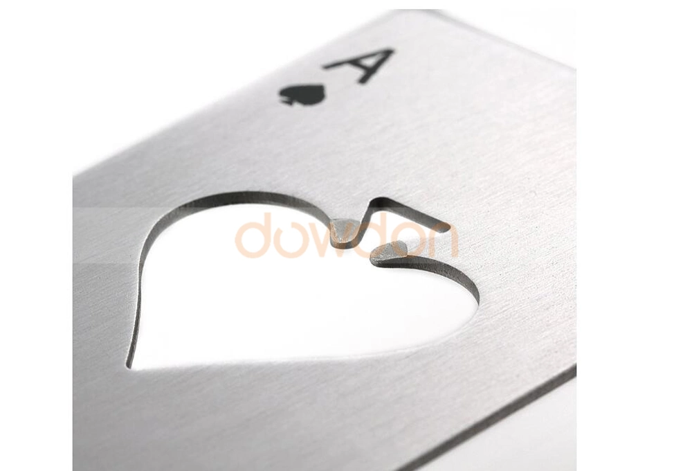 Poker Shaped Bottle Can Opener Stainless Steel Credit Card Size Bottle Opener