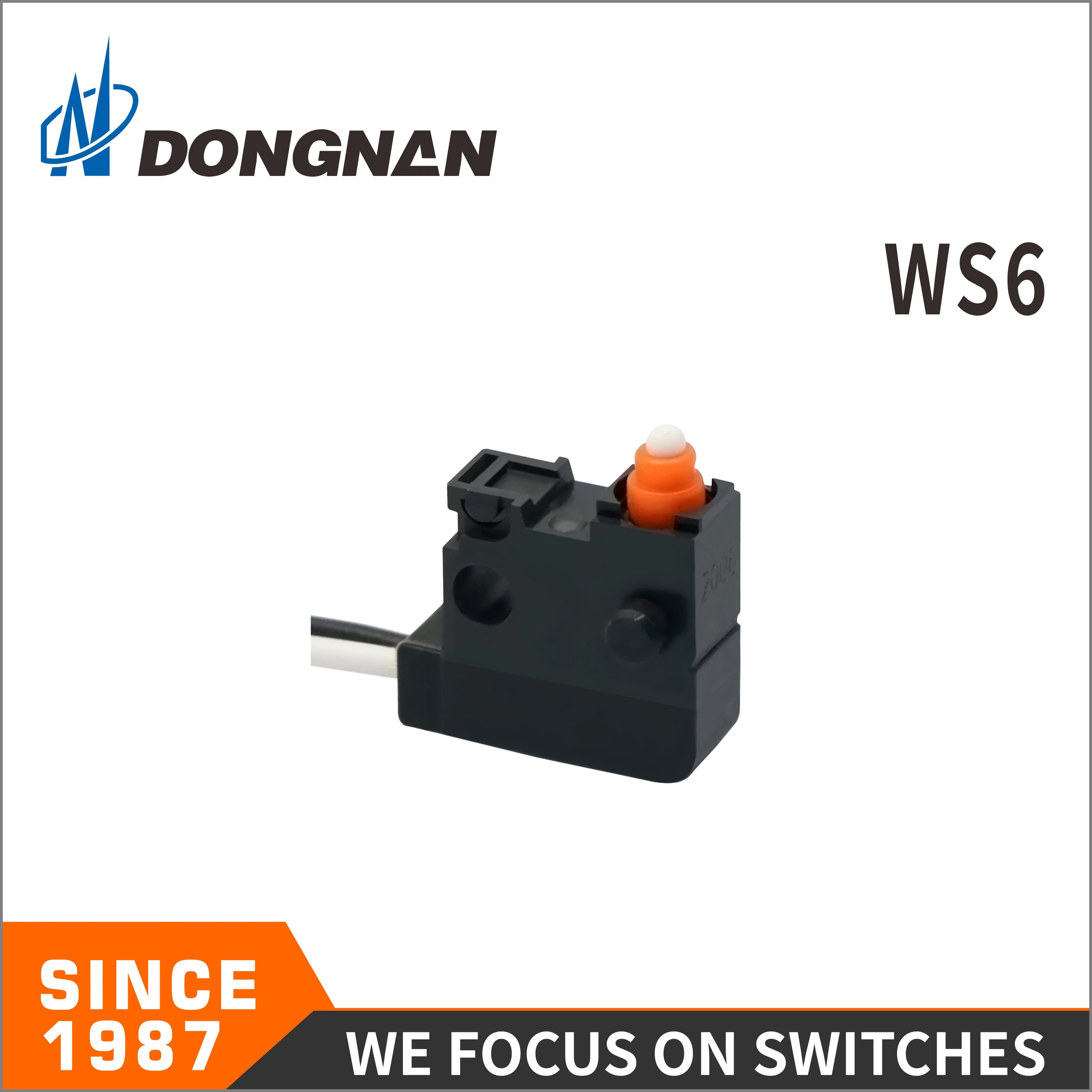 Small Size Ws6 Dustproof and Waterproof Micro Switch for Automobile