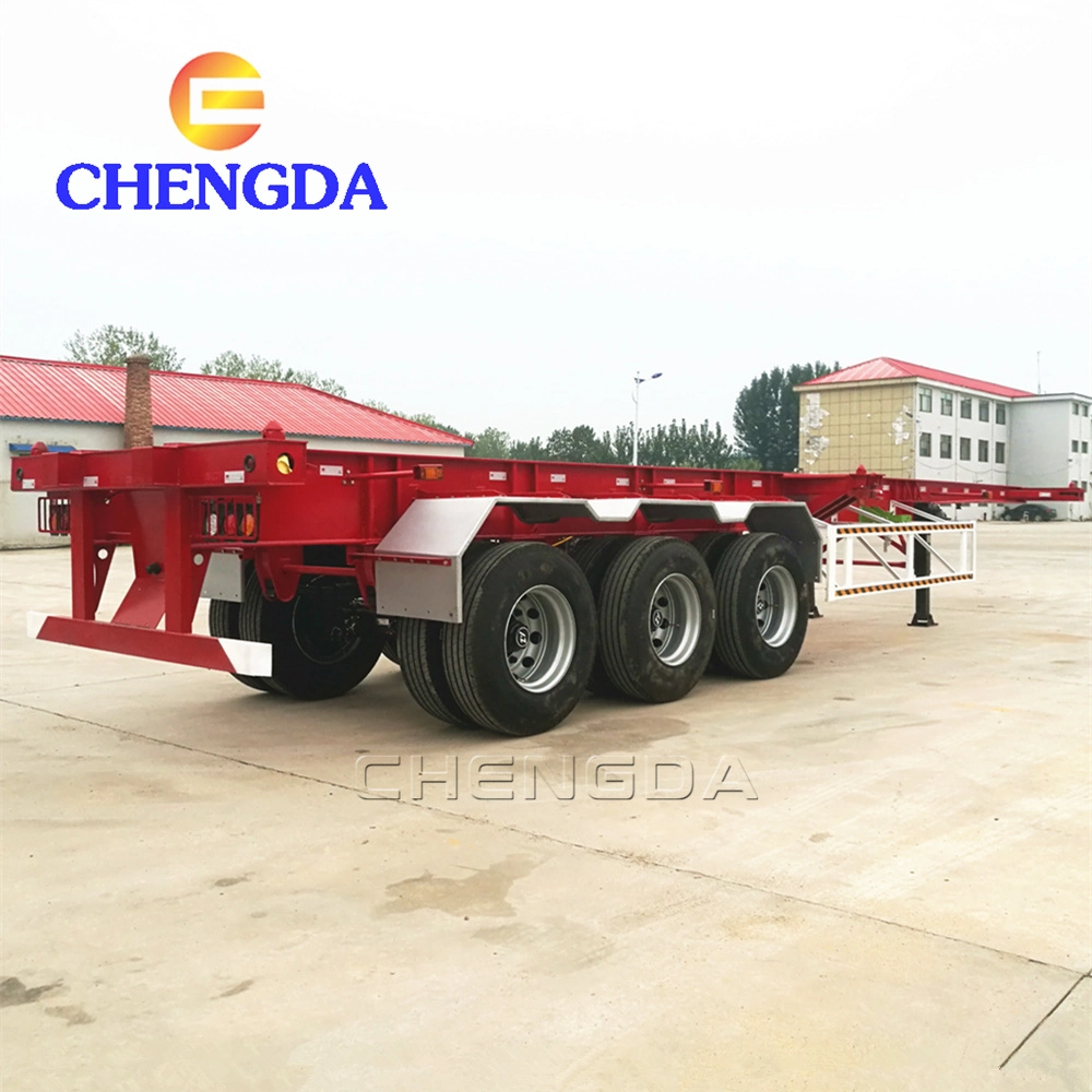 Chengda 3 Axle 20FT 40FT Container Chassis Skeleton Semi Trailer