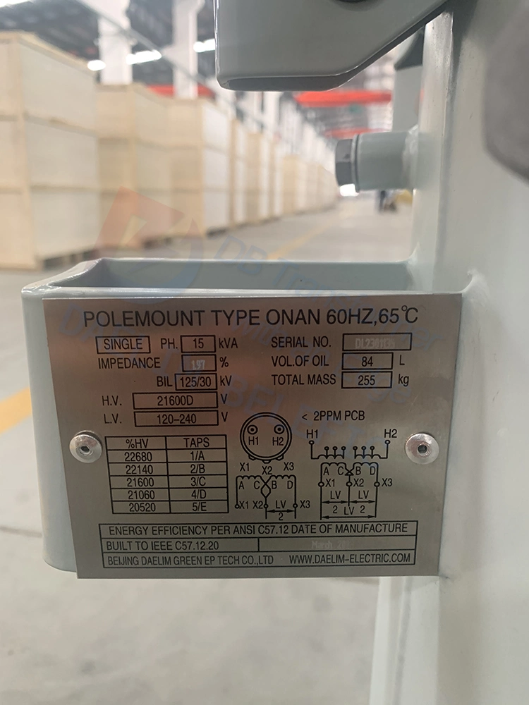 150kVA Pole Mounted Single Phase Transformer UL Certification High quality/High cost performance 