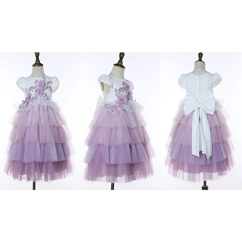 Mode Blume Mädchen Kleid Party Geburtstag Hochzeit Prinzessin Baby Mädchen Kleider