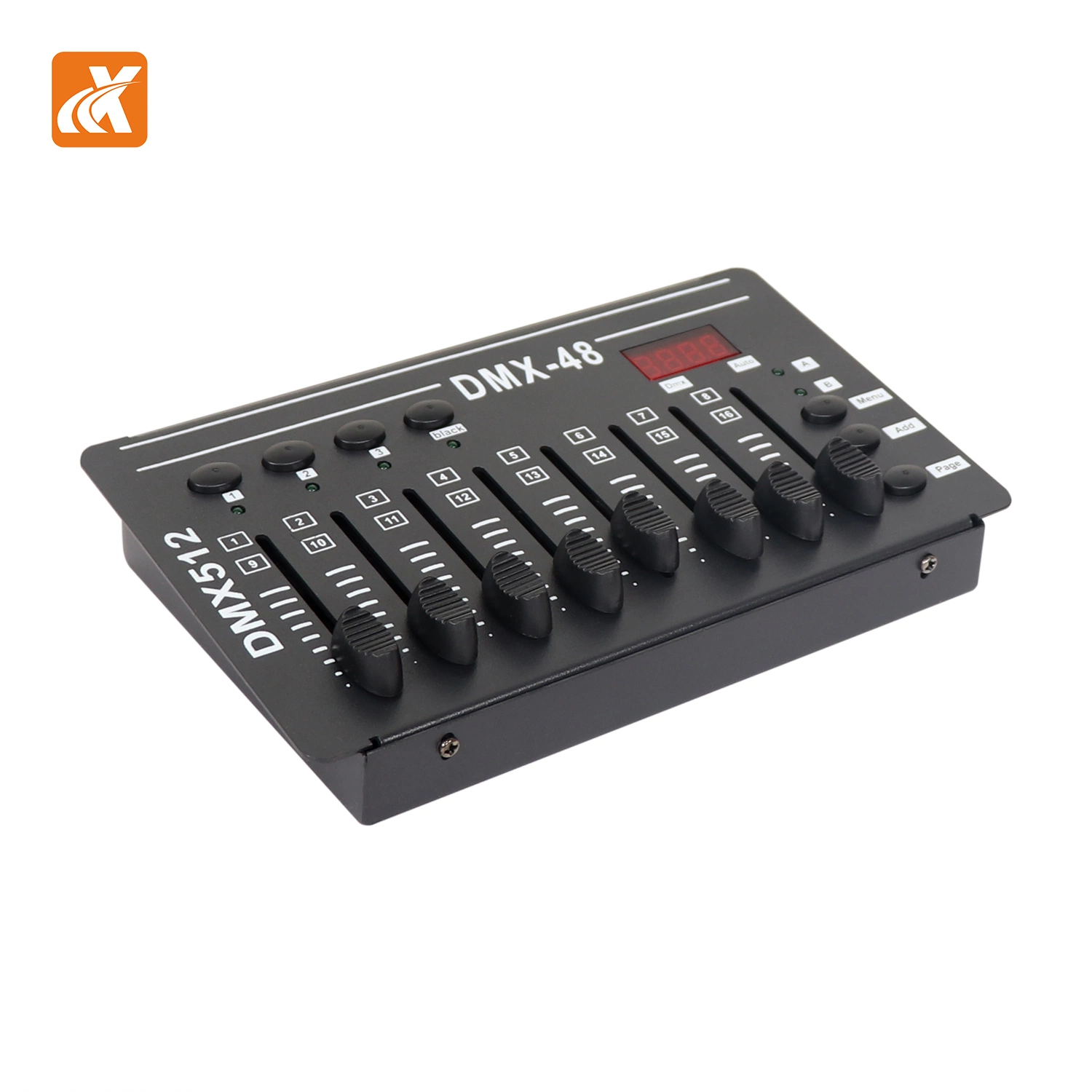 Model Kt-Mc48 Mini Console 5V 2W Power DMX512/1990 Signal Output 4-Digit Digital Quick Step Soft Light Oak