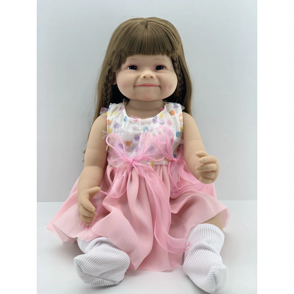 Wholesale/Supplier 55cm Soft Toddler Dolls Silicone Toys Smile Reborn Baby Dolls