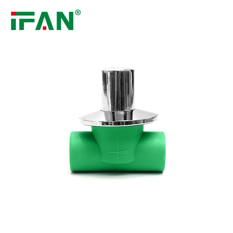 Ifan OEM Pn25 Chrome Plated 20-32mm Concealed PPR Gate Valve