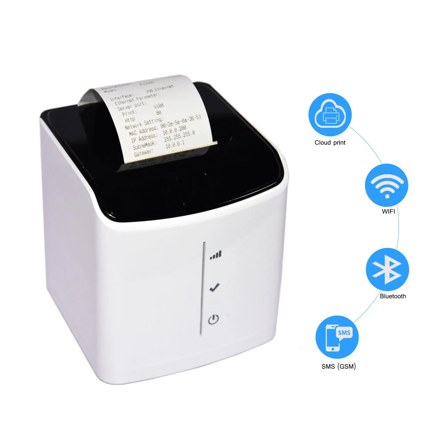 Imprimante thermique de point de vente 2 pouces Bluetooth prise en charge de l'impression Cloud (POS58D)