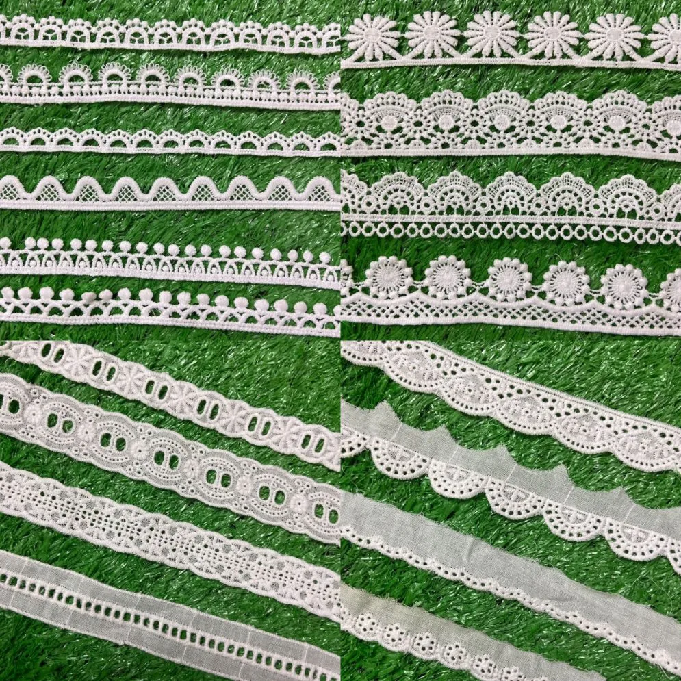Polyester / Cotton Lace Fabric Embroidery Lace for Garment Accessories Underwear Accessory