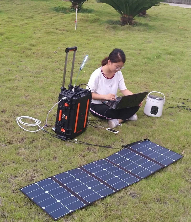 3000wh AAA Solar Charger Power Tool Battery with 220V Inverter for Camping Hunting TV Laptop