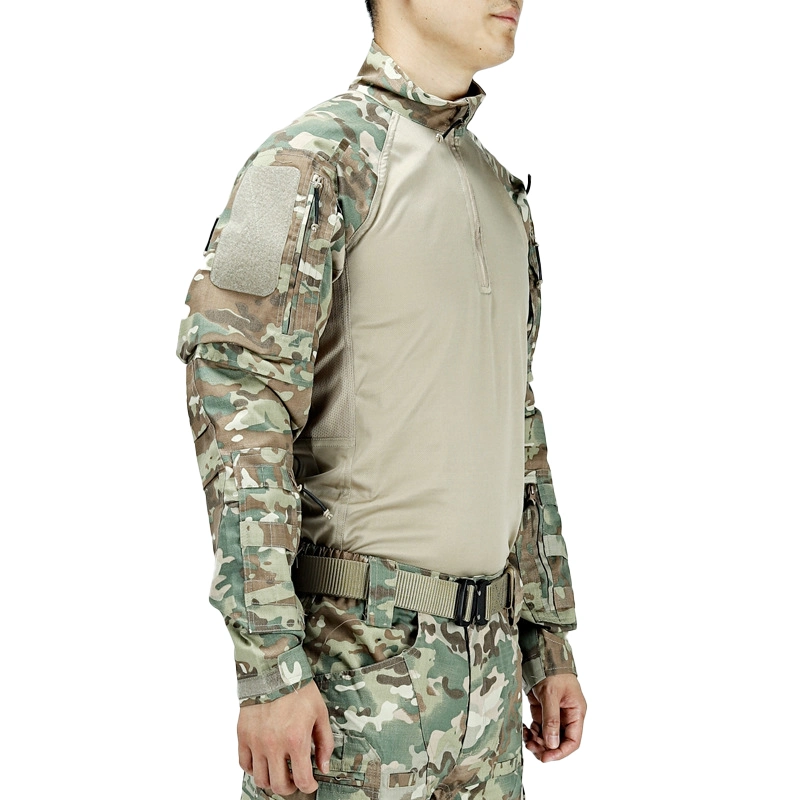 Sudadera con capucha exterior uniforme de combate táctico de caza chaqueta Softshell impermeable