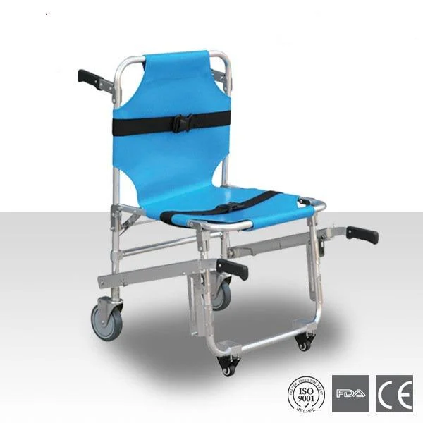 Free Spare Parts Hospital Home Aluminum Alloy Folding Emergency Evacuate Stair Stretcher for Medical Used