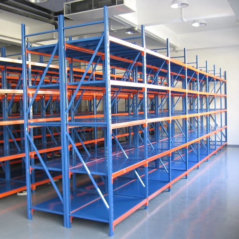 China Light Duty Metallic Supermarket Shelves Storage Rack in Warehouse Light Iron Rack