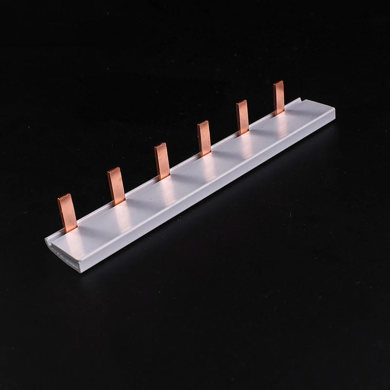 1p 63A Pin Type Copper Busbar for Distribution Box Circuit Breaker MCB 63A Connector Busbar Connection