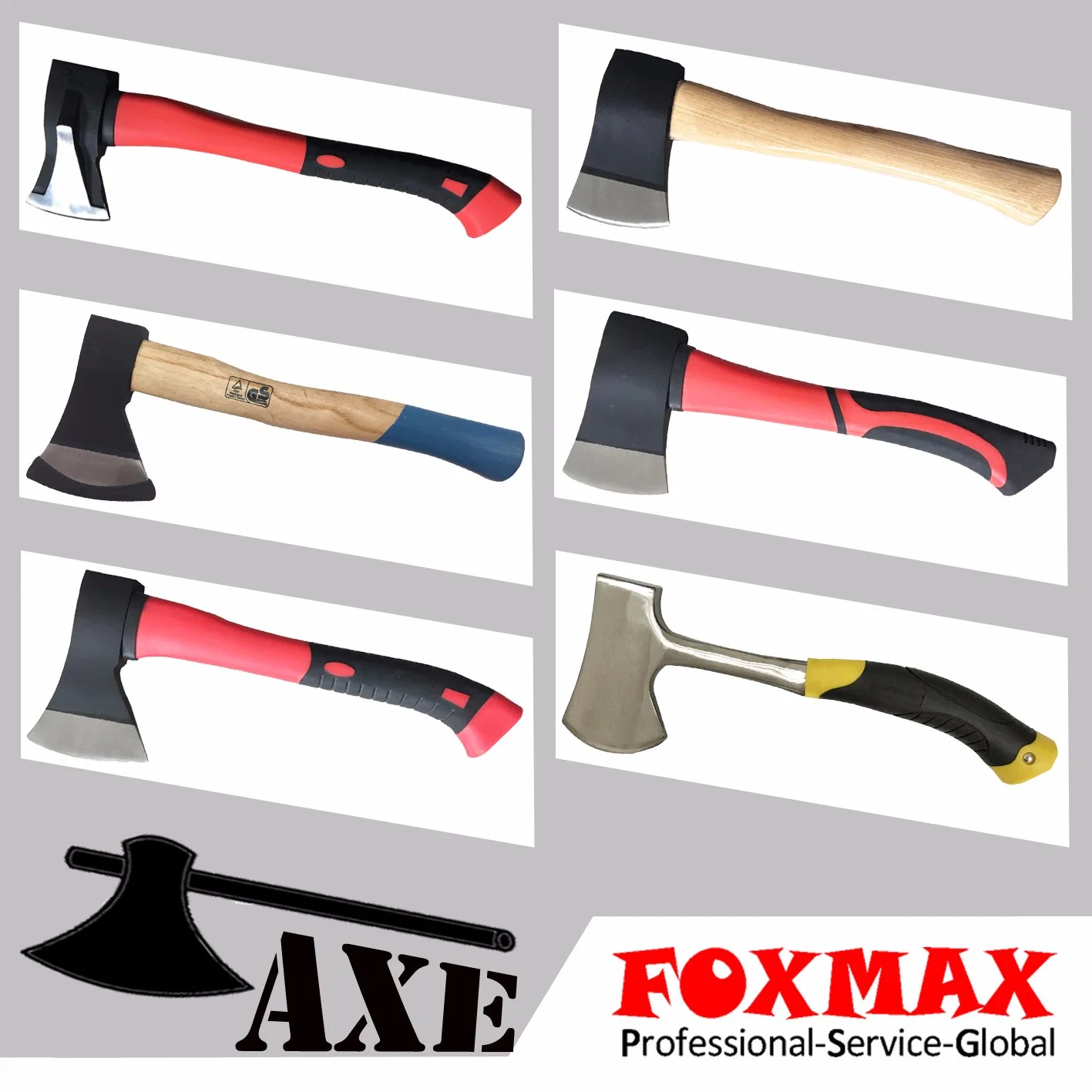 Axe with Wooden Handle, Made of Drop-Forged Steel Head (FM-AX01)